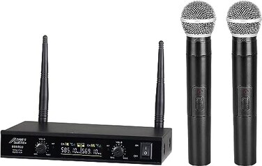 AUDIO 2000'S Audio2000S S6026 TwoChannel System with Two Handheld Wireless Microphones