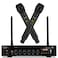 Boeska Wireless Microphone System 262ft Range UHF Dual Cordless Handheld Mic Set for Home Karaoke Singing Speech Party Meeting Church BlackNo Battery