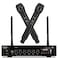Boeska Wireless Microphone System 262ft Range UHF Dual Cordless Handheld Mic Set for Home Karaoke Singing Speech Party Meeting Church BlackNo Battery