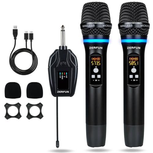 زيرفان Zerfun Dual Wireless Microphone Uhf