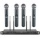 Phenyx Pro Wireless Microphone System Quad Channel Wireless Mic w 4x40 UHF Frequencies Auto Scan 328ft Long Range 4 Handheld Dynamic Microphone for Singing Church Karaoke PTU70004H