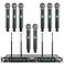 Phenyx Pro Wireless Microphone System 8Channel UHF Cordless Mic with Metal Handheld Wireless Mics Fixed Frequency Dynamic Microphone for KaraokeChurchSingingDJ260ft Range PTU40008H