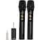 Bietrun Wireless Microphone UHF Metal Dual Handheld Cordless Dynamic Mic System with Rechargeable Receiver 14Output for Karaoke Church Speech Wedding Party Singing160 ft RangeAuto Connect