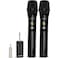 Bietrun Wireless Microphone UHF Metal Dual Handheld Cordless Dynamic Mic System with Rechargeable Receiver 14Output for Karaoke Church Speech Wedding Party Singing160 ft RangeAuto Connect