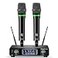 Bietrun Wireless Microphone Rechargeable Metal Dual UHF Cordless Dynamic Handheld Microphone System for Home Karaoke Meeting Party Church DJ WeddingUHF 240ft RangeReceiver with Bluetooth