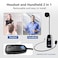 XIAOKOA UHF Wireless Headset Microphone Cordless Head Mic System USBC Charging Microphones 164ft Range for Voice Amplifier Speaker Teaching Tour Guides Fitness Instructor