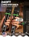 Bietrun XLR Wireless Microphone Rechargeable Dual Metal Cordless Handheld Dynamic Mics for Mixer Audio Interface PA Amplifier System Church Singing KaraokeUHF 240FT Rangewith 635 Adapter