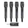 Sound Town 24GHz Rechargeable Wireless Microphone System with 4 x Handheld Mic 14 Mini Portable Receiver Builtin EQ Effects for Karaoke Events Church Meetings SWM01U4