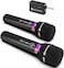 ECHOMUSSY Wireless Microphone Rechargeable Wireless Microphones with OnetoOne Chip Connection and LED Lights 40H Duration 200FT Range Receiving Less Latency Karaoke Microphone for Singing Speech Party