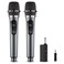 oxxyeeKS Wireless MicrophoneProfessional Dual Handheld Cordless Dynamic Mic System with Rechargeable ReceiverKaraoke Microphone Set for Singing Karaoke Wedding DJ Party SpeechChurchClass UsePA System