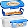 Flybok Batter Bowl with Lid 2Pack Fish Batter Shaker Better Breader Shaker Bowl with Breading Shaker Tray Batter Bowl with Lids Shaker for Frying Chicken Wings Fish Onion Rings Veggies