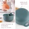 COOK WITH COLOR Nesting Plastic Mixing Bowl Set with Pour Spouts and Handles Teal and Pink 4 Piece NonSlip