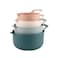 COOK WITH COLOR Nesting Plastic Mixing Bowl Set with Pour Spouts and Handles Teal and Pink 4 Piece NonSlip