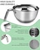 Marsheepy Stainless Steel Mixing Bowls With Handle And Pour Spout3 Pieces Of Thick Stainless Steel Nesting Storage Bowls With Silicone Spatula for Kitchen UseSize 111823 Quart