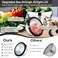 E-far Efar Mixing Bowls Set of 5 Stainless Steel Salad Mixing Bowl with Transparent Lid Metal Nesting Bowl Attach with 3 Graters for Kitchen PreppingServingBakingStorage 462615107 QT Black