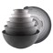 COOK WITH COLOR Mixing Bowls with Lids 12 Piece Plastic Nesting Bowls Set includes 6 Prep Bowls and 6 Lids Microwave Safe Mixing Bowl Set Grey Rhombus
