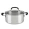 Farberware Brilliance Dutch Oven Pot with Lid 5 Quart Stainless Steel