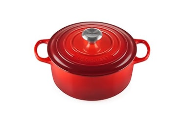 Le Creuset Enameled Cast Iron Signature Round Dutch Oven 45 qt Cerise