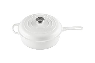 Le Creuset Enameled Cast Iron Signature Cassadou 375 qt White