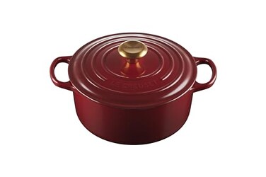Le Creuset Enameled Cast Iron Signature Round Dutch Oven 45 qt Garnet