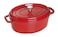 Staub La Cocotte Oval 40509866 Pico Cocotte Oval Cherry 122 inches 31 cm Large TwoHanded Cast Enameled Pot Induction Compatible