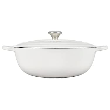 Le Creuset Signature Cast Iron Chefs Oven 75qt White LS25143216SS