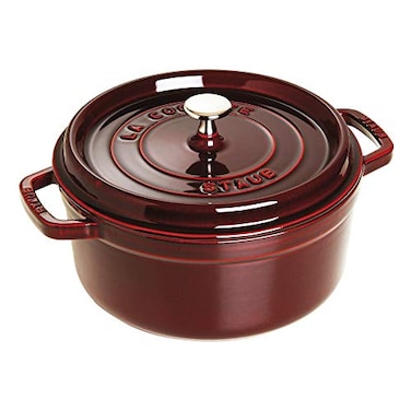 Staub Cast Iron 4qt Round Cocotte Grenadine