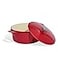 Made In Cookware Dutch Oven 55 Quart Red Enameled Cast Iron Exceptional Heat Retention Durability Professional Cookware Crafted in France Induction Compatible