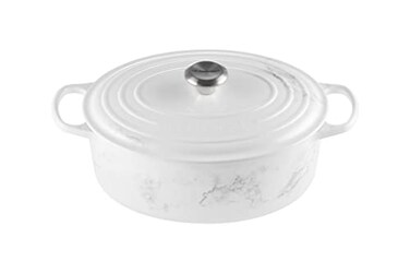 Le Creuset Enameled Cast Iron Signature Oval Dutch Oven 675 qt Marble