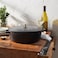 Staub Cast Iron 625qt Shallow Oval Dutch Oven Black