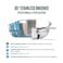All-Clad AllClad D5 5Ply Brushed Stainless Steel Sauteuse with lid and Strain Splatter Guard 4Quart Induction Oven broiler safe up to 600F Cookware Kitchen Essential Pots and Pans Silver