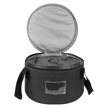 Kingshion Dutch Oven Carry Bag for 10 Inch Cast Iron Casserole Carrier Dark Grey