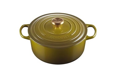 Le Creuset Enameled Cast Iron Signature Round Dutch Oven 55 qt Olive