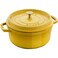 Staub Cast Iron 4qt Round Dutch Oven Citron
