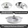 IMUSA Traditional Polished Aluminum Caldero Dutch Oven with Lid 69 Quarts Polished Aluminium