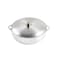 IMUSA Traditional Polished Aluminum Caldero Dutch Oven with Lid 69 Quarts Polished Aluminium