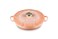 Le Creuset Signature Enameled Cast Iron Petal Braiser 225qt Peche wLight Gold Knob