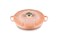 Le Creuset Signature Enameled Cast Iron Petal Braiser 225qt Peche wLight Gold Knob