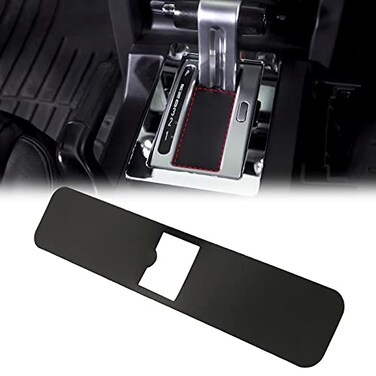 JDMON AUTO Shifter Trim Blind Cover Shifter Protective Cover Compatible with Ford Mustang 2006 2007 2008 2009 Automatic Shifter Trim Panel Shutter
