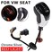 Hacreyatu LHD Automatic LED Gear Shift Knob for VW Golf MK6 MK7 Passat B7 B8 Tiguan MK2 Electronic Shift Handle Silver Bright LEDRed