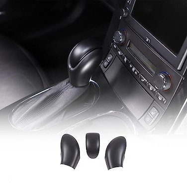 JONKOKO ABS Carbon Fiber Car Central Control Gear Shift Knob Head Cover for Chevrolet Corvette C6 20052013 Interior Gear Shift Knob Cover Trim Protector Cap Accessories Matte Black