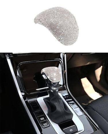 HHLOU Bling Crystal Shifter Gear Lever Accessories Compatible with Kia Forte 20192023