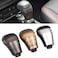 Fouedy Car Automatic Gear Shift Knob Shifter Lever for Toyota Land Cruiser Prado 150 2018 2019 2020 Silver Brown