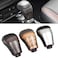 Fouedy Car Automatic Gear Shift Knob Shifter Lever for Toyota Land Cruiser Prado 150 2018 2019 2020 Silver Brown