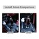 TOYCIDFG Car Interior Gear Shifter Knob Head Frame Cover Trim fit for Alfa Romeo Giulia 2017 2018 2019 Carbon Fiber Pattern Red