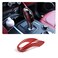 TOYCIDFG Car Interior Gear Shifter Knob Head Frame Cover Trim fit for Alfa Romeo Giulia 2017 2018 2019 Carbon Fiber Pattern Red
