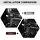 RT-TCZ RTTCZ Gear Shift Knob Cover Trim Interior Accessories for Ford Mustang 20152024 3PCS Carbon Fiber