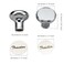 Xintre Pair of TractorTrailer Air Valve Knobs Made from Aluminum Interior Accessories Air Brake knobs Compatible with Kenworth T680 Peterbilt 379 389 579 Freightliner Chrome Stainless Steel 2 Set