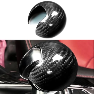 NVCNX Real Carbon Fiber Shift Knob Cover for Audi A3 S3 8V 20152020 2016 2017 2018 2019 Automatic Tranmission Lever Gear Shifter Car Interior Trim Accessories Glossy not ABS