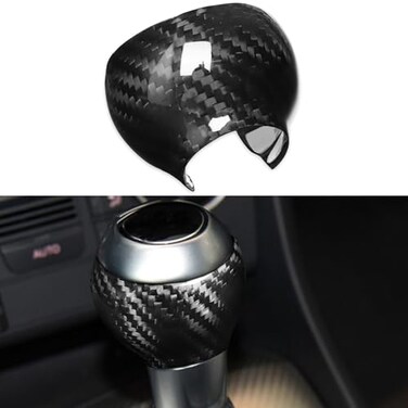 NVCNX Real Carbon Fiber Shift Knob Cover for Audi A3 20092013 RS3 20172020 Q3 20152018 S4 20132016 S5 20132017 RS5 20132015 RS7 20142018 SQ5 20142017 Car Interior Accessories not ABS